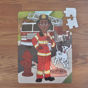Future Firefighter Puzzle (10.5in x 14in w/42 pieces)