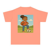 Back to School Soccer Student Athlete T-Shirt (African American / Black Girl)