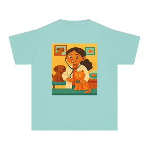 Hispanic Veterinarian T-Shirt for GIrl (Latina Veterinarian)