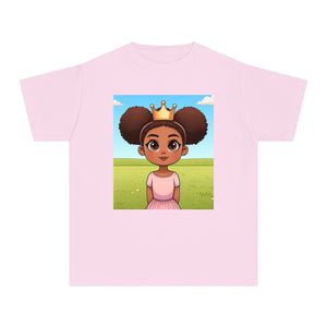 Youth - Young Queen Midweight T-Shirt (African American / Black Girl)