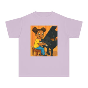 Black Girl Piano T-Shirt – Celebrate Music, Talent, and Representation