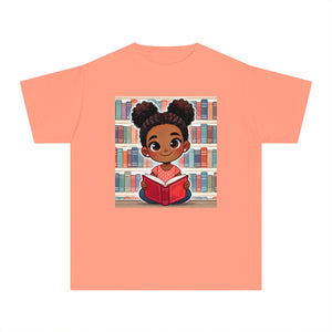 Youth - Young Reader Midweight T-Shirt (African American / Black Girl)