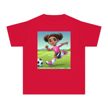 Youth - Soccer Love Midweight T-Shirt (African American / Black Girl)