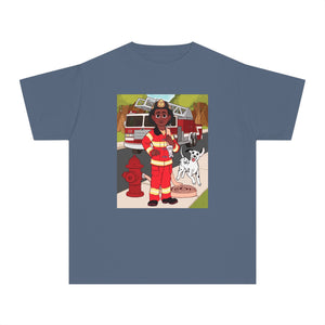 Fireman T-Shirt for Boys (African American Boy / Black Boy)