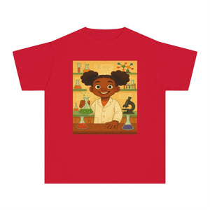 African American Girl Scientist T-Shirt (Black Girl Scientist)