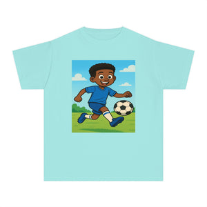 Amazing Boys Soccer T-Shirt (African American Boy / Black Boy)