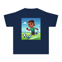 Youth - Soccer Champion Midweight Tee (African American / Black Boy)