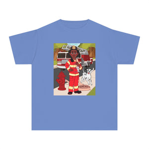 Fireman T-Shirt for Boys (African American Boy / Black Boy)