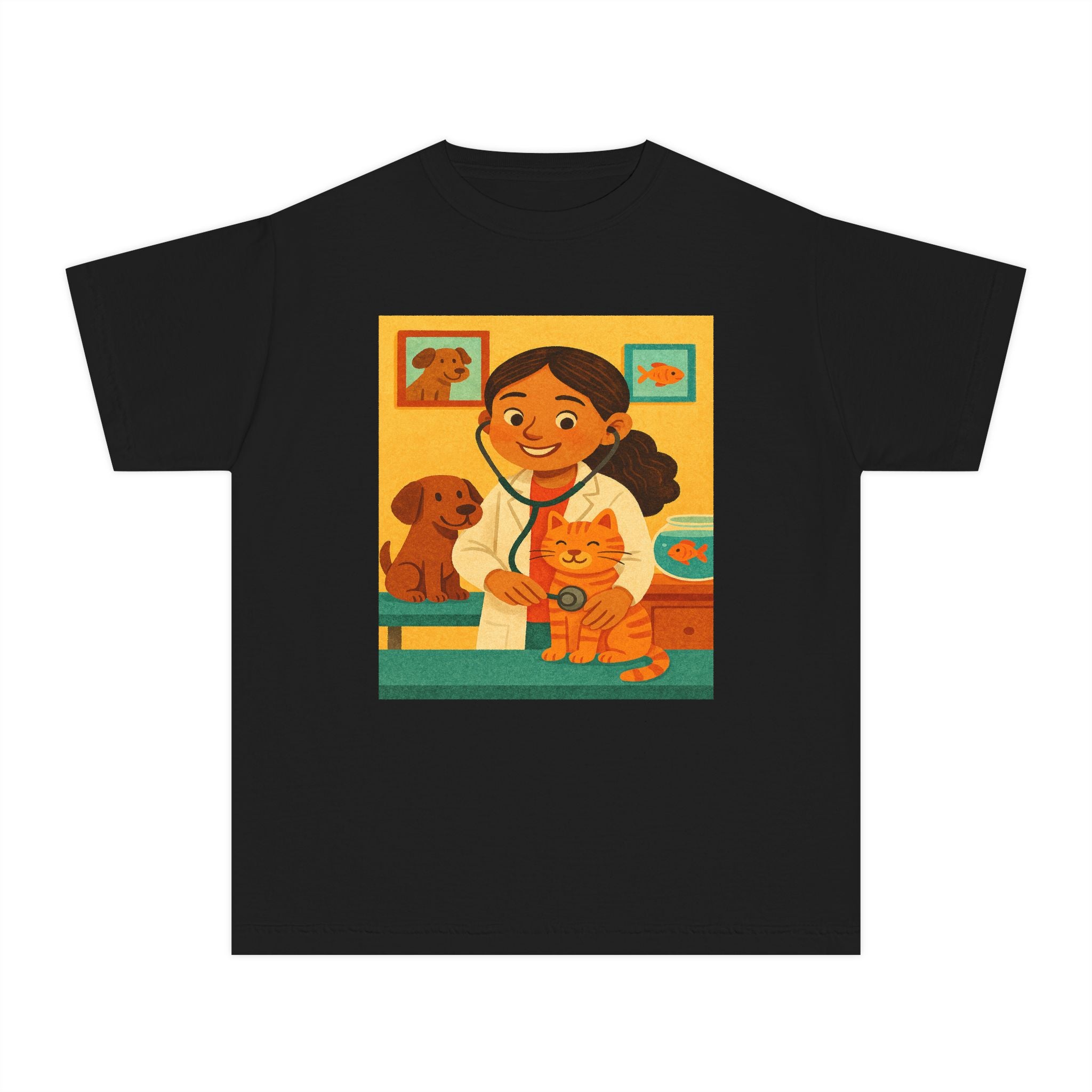 Hispanic Veterinarian T-Shirt for GIrl (Latina Veterinarian)