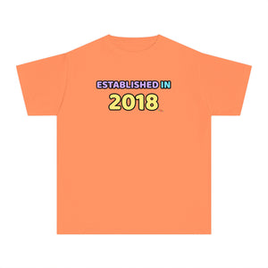 Back to School "Established in 2018" Age, Birthday, Grade, Girls T-shirt