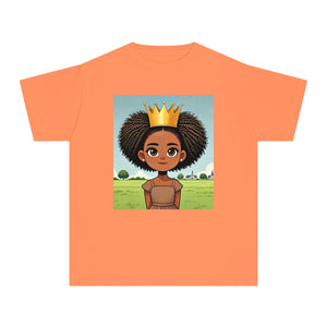 Youth - Young Princess Midweight T-Shirt (African American / Black Girl)