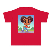 Youth - Rollerblading Midweight T-Shirt (African American / Black Girl)