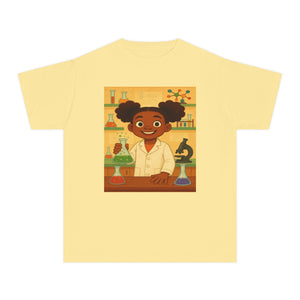 African American Girl Scientist T-Shirt (Black Girl Scientist)