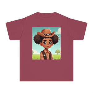 Youth - Cowgirl T-shirt (African American Cowgirl / Black Cowgirl)