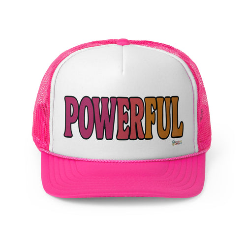 POWERFUL Affirmation Trucker Hat for Kids (One Size Fits Most Children)