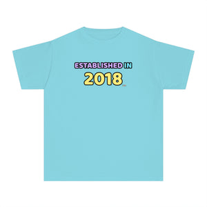 Back to School "Established in 2018" Age, Birthday, Grade, Girls T-shirt