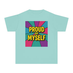 "PROUD OF MYSELF" Affirmation T-Shirt for Kids