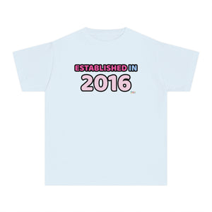Back to School "Established in 2016" Age, Birthday, Grade, Girls T-shirt