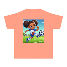 Youth Soccer Powerhouse Midweight Tee (African American / Black Girl)