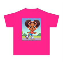 Youth - Rollerblading Midweight T-Shirt (African American / Black Girl)