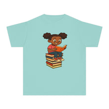 Reading Book Stack T-Shirt for Girls