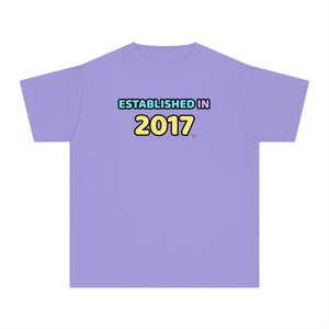 Back to School "Established in 2017" Age, Birthday, Grade, Girls T-shirt