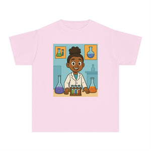 African American Girl Scientist T-Shirt (Black Girl Scientist)