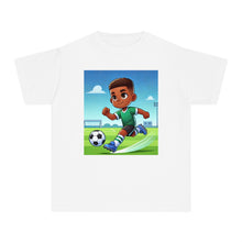 Youth - Soccer Champion Midweight Tee (African American / Black Boy)