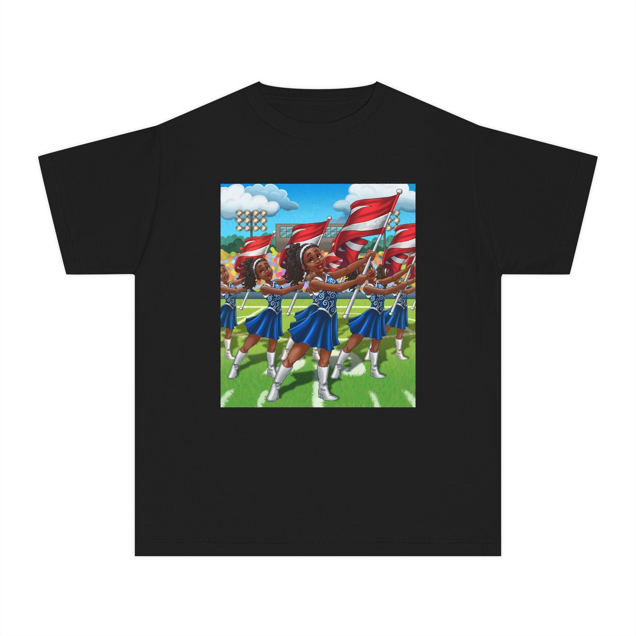 Youth - HBCU Marching Band Flag Corps T-Shirt