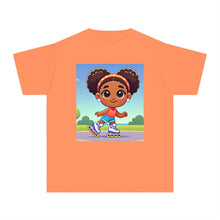 Youth - Rollerblading Midweight T-Shirt (African American / Black Girl)