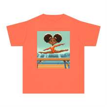 Youth - Powerful Girls Gymnastics T-Shirt (African American / Black Girl)