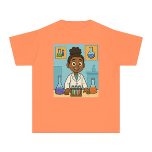 African American Girl Scientist T-Shirt (Black Girl Scientist)