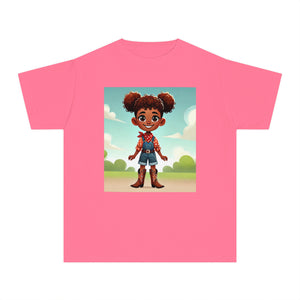 Youth - Cowgirl T-shirt (African American Cowgirl / Black Cowgirl)