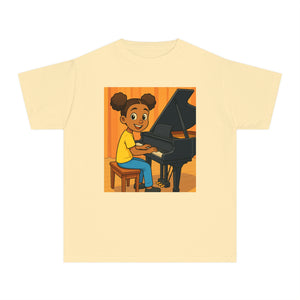 Black Girl Piano T-Shirt – Celebrate Music, Talent, and Representation