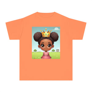 Youth - Young Amazing Queen Midweight T-Shirt (African American / Black Girl)