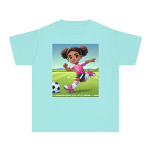 Youth - Soccer Love Midweight T-Shirt (African American / Black Girl)