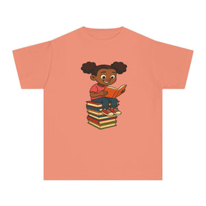 Reading Book Stack T-Shirt for Girls