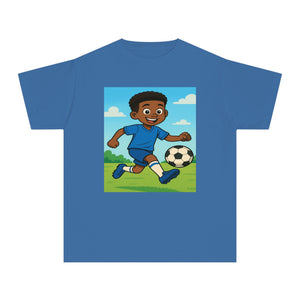 Amazing Boys Soccer T-Shirt (African American Boy / Black Boy)