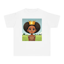 Youth - Young Princess Midweight T-Shirt (African American / Black Girl)