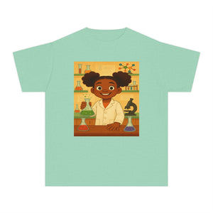 African American Girl Scientist T-Shirt (Black Girl Scientist)