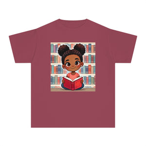 Youth - Young Reader Midweight T-Shirt (African American / Black Girl)