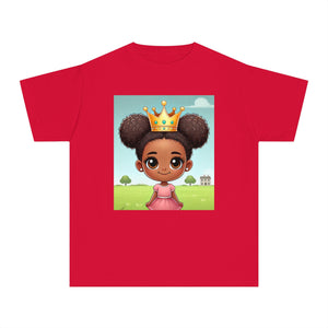 Youth - Young Amazing Queen Midweight T-Shirt (African American / Black Girl)