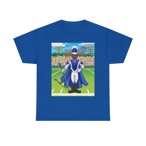 Adult - HBCU Drum Major T-Shirt (Blue, White, and Red)