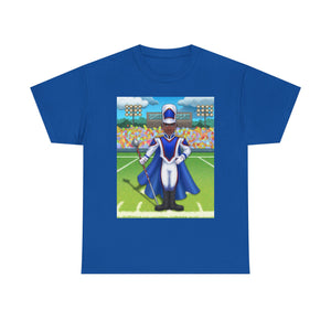 Adult - HBCU Drum Major T-Shirt (Blue, White, and Red)