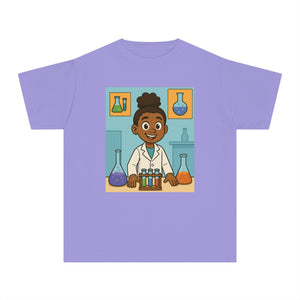 African American Girl Scientist T-Shirt (Black Girl Scientist)