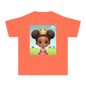 Youth - Young Amazing Queen Midweight T-Shirt (African American / Black Girl)