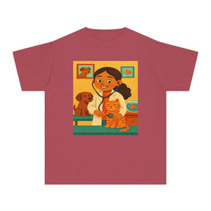Hispanic Veterinarian T-Shirt for GIrl (Latina Veterinarian)