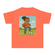 Back to School Soccer Student Athlete T-Shirt (African American / Black Girl)