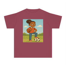 Back to School Soccer Student Athlete T-Shirt (African American / Black Girl)