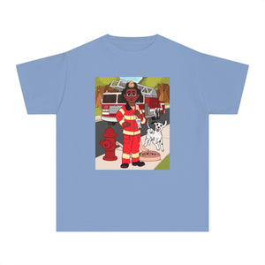 Fireman T-Shirt for Boys (African American Boy / Black Boy)